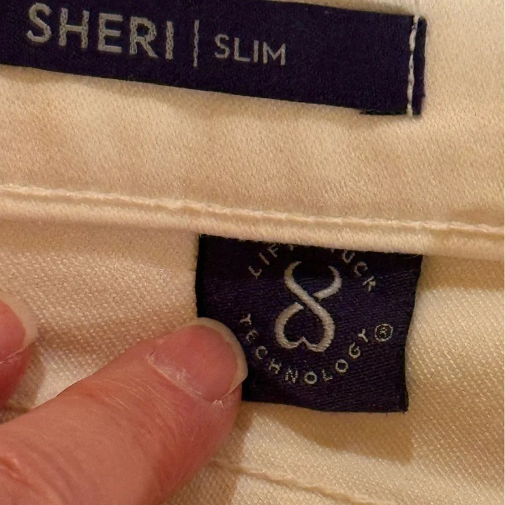 NYDJ Sheri Slim White Lift Tuck‎ Technology USA Made Ladies Size 10